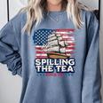 US History Teacher Boston Spilling The Tea Since 1773 Comfort Colors Sweatshirt Blue Jean US History Teacher Boston Spilling The Tea Since 1773 Comfort Colors Sweatshirt Blue Jean