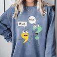 Wait What English Teacher Grammar Police Grammarian Comfort Colors Sweatshirt Blue Jean Wait What English Teacher Grammar Police Grammarian Comfort Colors Sweatshirt Blue Jean
