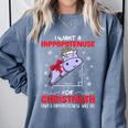 I Want A Hippopotenuse For Christmath Math Teacher Christmas Comfort Colors Sweatshirt Blue Jean
