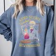 Weird Science Skeleton Halloween Teachers Brew Knowledge Comfort Colors Sweatshirt Blue Jean Weird Science Skeleton Halloween Teachers Brew Knowledge Comfort Colors Sweatshirt Blue Jean