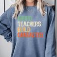Weird Teachers Build Character Teacher Appreciation Week Day Comfort Colors Sweatshirt Blue Jean