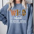 Wild About Kindergarten Teacher Leopard Print Comfort Colors Sweatshirt Blue Jean Wild About Kindergarten Teacher Leopard Print Comfort Colors Sweatshirt Blue Jean