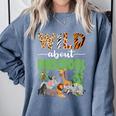 Wild About Preschool Teacher Student Preschool Zoo Safari Comfort Colors Sweatshirt Blue Jean