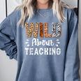 Wild About Teaching Teacher Lover Animals Leopard Zebra Comfort Colors Sweatshirt Blue Jean Wild About Teaching Teacher Lover Animals Leopard Zebra Comfort Colors Sweatshirt Blue Jean