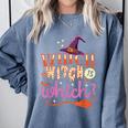 Which Witch Is Which Halloween English Teacher Comfort Colors Sweatshirt Blue Jean