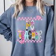 Women PE Teacher Back To School Physical Education Teacher Comfort Colors Sweatshirt Blue Jean Women PE Teacher Back To School Physical Education Teacher Comfort Colors Sweatshirt Blue Jean