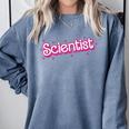 Women Retro Pink Scientist Science Teacher Back To School Comfort Colors Sweatshirt Blue Jean Women Retro Pink Scientist Science Teacher Back To School Comfort Colors Sweatshirt Blue Jean