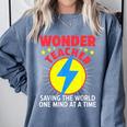 Wonder Teacher Costume Shirt Teacher Halloween Costume Men Women Comfort Colors Sweatshirt Blue Jean Wonder Teacher Costume Shirt Teacher Halloween Costume Men Women Comfort Colors Sweatshirt Blue Jean