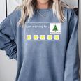 I Am Working For Christmas Break Special Education Teacher Comfort Colors Sweatshirt Blue Jean