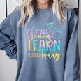 Y'All Gonna Learn Today Back To School Teacher Kids Comfort Colors Sweatshirt Blue Jean Y'All Gonna Learn Today Back To School Teacher Kids Comfort Colors Sweatshirt Blue Jean