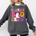1st Grade Boo Crew Halloween First Grade Halloween Teacher Comfort Colors Sweatshirt Pepper