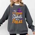 My 4th Grade Students Are a Treat Teacher Halloween Witch For Men Women Kids Comfort Colors Sweatshirt Pepper My 4th Grade Students Are a Treat Teacher Halloween Witch For Men Women Kids Comfort Colors Sweatshirt Pepper