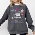 60 Year Old Math Teacher Square Root Of 3600 60th Birthday Comfort Colors Sweatshirt Pepper