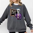 67 Math Teacher Meme Brainrot Six Seven Halloween Equation Comfort Colors Sweatshirt Pepper