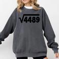 67 Meme Square Root 4489 Six Seven Slang Math Teacher Comfort Colors Sweatshirt Pepper