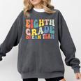 8th Grade Dream Team Teachers Boys Kids Retro Back To School Comfort Colors Sweatshirt Pepper
