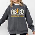 ABCD Kindergarten Rocks Pencil Lightning Students Teachers Comfort Colors Sweatshirt Pepper