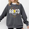 ABCD The Teacher Tour Last Day Of School Rockin' Teacher Comfort Colors Sweatshirt Pepper