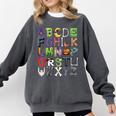 ABCs Alphabet Halloween Learning Kindergarten Teachers Comfort Colors Sweatshirt Pepper ABCs Alphabet Halloween Learning Kindergarten Teachers Comfort Colors Sweatshirt Pepper