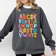 Alphabet A-Z ABC Kids Back To School Pre K Teachers Comfort Colors Sweatshirt Pepper Alphabet A-Z ABC Kids Back To School Pre K Teachers Comfort Colors Sweatshirt Pepper