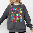 Alphabet Animals ABCs Zoo Kids Boys Girls Teacher Comfort Colors Sweatshirt Pepper