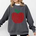 Apple Dot Pattern Art Teacher Appreciation Men Women Humor Comfort Colors Sweatshirt Pepper Apple Dot Pattern Art Teacher Appreciation Men Women Humor Comfort Colors Sweatshirt Pepper