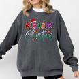 ASL Christmas Buffalo Plaid Teacher American Sign Language Comfort Colors Sweatshirt Pepper ASL Christmas Buffalo Plaid Teacher American Sign Language Comfort Colors Sweatshirt Pepper