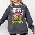 Assistant Principals Love Brains Zombie Teacher Halloween Comfort Colors Sweatshirt Pepper Assistant Principals Love Brains Zombie Teacher Halloween Comfort Colors Sweatshirt Pepper