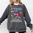 Autism Awareness Teacher I Teach Awesome Superheroes Comfort Colors Sweatshirt Pepper Autism Awareness Teacher I Teach Awesome Superheroes Comfort Colors Sweatshirt Pepper