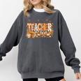 Autumn Pumpkin Thanksgiving Coffee Floral Teacher Fall Comfort Colors Sweatshirt Pepper Autumn Pumpkin Thanksgiving Coffee Floral Teacher Fall Comfort Colors Sweatshirt Pepper