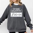 Avoid Negativity Math Teacher Comfort Colors Sweatshirt Pepper