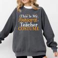 This Is My Awesome Teacher Costume Halloween Party Matching Comfort Colors Sweatshirt Pepper This Is My Awesome Teacher Costume Halloween Party Matching Comfort Colors Sweatshirt Pepper