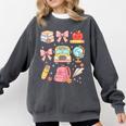 Back To School Coquette Teacher Women Girl Kindergarten PreK Comfort Colors Sweatshirt Pepper Back To School Coquette Teacher Women Girl Kindergarten PreK Comfort Colors Sweatshirt Pepper