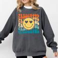 Back To School Groovy Smile Preschool Teachers Students Kids Comfort Colors Sweatshirt Pepper Back To School Groovy Smile Preschool Teachers Students Kids Comfort Colors Sweatshirt Pepper