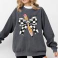 Back To School Hello Fifth Grade Teacher Coquette Pencil Bow Comfort Colors Sweatshirt Pepper