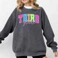 Back To School Neon Checkered Third Grade Colorful Teacher Comfort Colors Sweatshirt Pepper Back To School Neon Checkered Third Grade Colorful Teacher Comfort Colors Sweatshirt Pepper