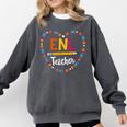 Back To School Tee ENL Teacher English New Language Squad Comfort Colors Sweatshirt Pepper