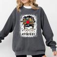 Bleached Teacher Para Life Paraprofessional Cute Messy Bun For Men Women Girls Kids Comfort Colors Sweatshirt Pepper Bleached Teacher Para Life Paraprofessional Cute Messy Bun For Men Women Girls Kids Comfort Colors Sweatshirt Pepper