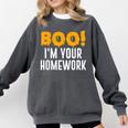 Boo I'm Your Homework Halloween Teacher Costume Comfort Colors Sweatshirt Pepper Boo I'm Your Homework Halloween Teacher Costume Comfort Colors Sweatshirt Pepper