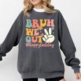 Bruh We Out Teacher Retro Last Day Of School Boys Girls Kids Comfort Colors Sweatshirt Pepper Bruh We Out Teacher Retro Last Day Of School Boys Girls Kids Comfort Colors Sweatshirt Pepper