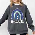 Bulldogs School Mascot Rainbow Teacher Lover Comfort Colors Sweatshirt Pepper Bulldogs School Mascot Rainbow Teacher Lover Comfort Colors Sweatshirt Pepper