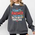 I Can't Answer That For You Staar Test Teacher Testing Day Comfort Colors Sweatshirt Pepper I Can't Answer That For You Staar Test Teacher Testing Day Comfort Colors Sweatshirt Pepper