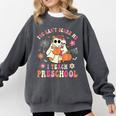 You Can't Scare Me I Teach Preschool Teacher Team Halloween Comfort Colors Sweatshirt Pepper
