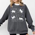 Cats And Math Lover Cat Lover Science Teacher Student Comfort Colors Sweatshirt Pepper
