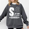 Christian Teacher S Is For Sunday School Essentials Comfort Colors Sweatshirt Pepper