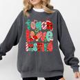 Christmas Coquette Bow Teacher Teach Love Inspire Comfort Colors Sweatshirt Pepper Christmas Coquette Bow Teacher Teach Love Inspire Comfort Colors Sweatshirt Pepper