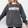 Christmas Santa Special Education SPED Teacher Xmas PJ Comfort Colors Sweatshirt Pepper