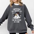 Christmas Surviving Teacher Life Meltdown Xmas Women Men Comfort Colors Sweatshirt Pepper