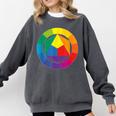 Color Wheel Palette Shirt Artist Painter Art Teacher Tshirt Comfort Colors Sweatshirt Pepper