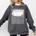 Composition Notebook Costume Adult Halloween For Teacher Comfort Colors Sweatshirt Pepper Composition Notebook Costume Adult Halloween For Teacher Comfort Colors Sweatshirt Pepper